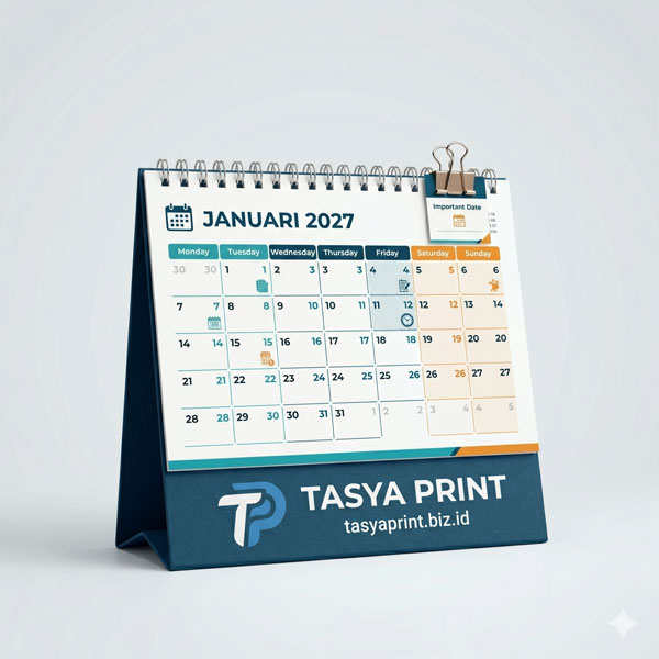 Kalender Meja - produk Tasya Print